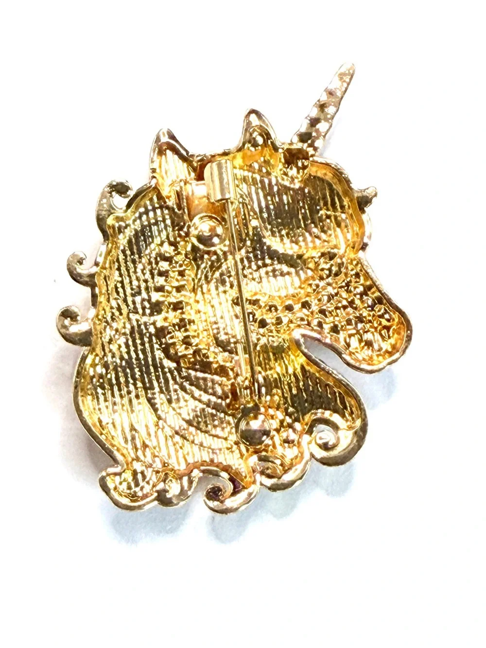 Unicorn Brooch in Beautiful Pastel Enamel & Rhinestone